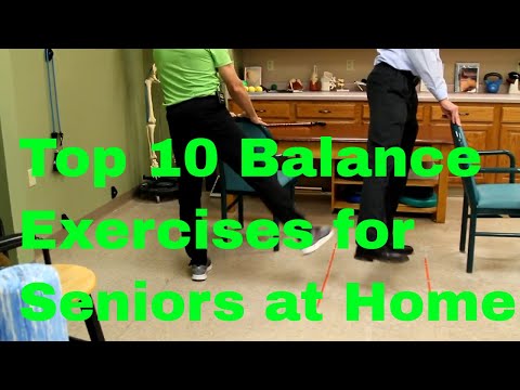 Top 10 Balance Exercises for Seniors at Home. STOP FALLS.