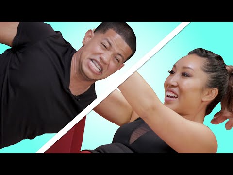 Guys Try Pilates For The First Time feat. Blogilates