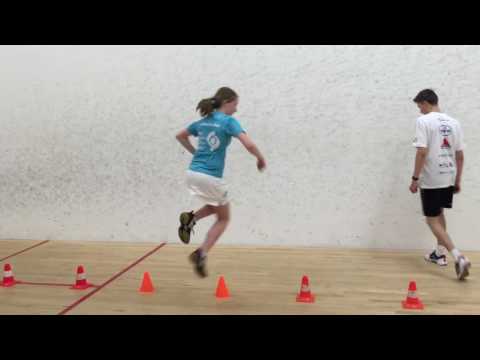 Agility and speed training squash Dennis & Daniek Krukkert o.l.v. Dagmar Vermeulen