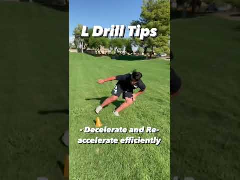 How to do the L Drill | Speed and Agility Drills | Football Combine Drills