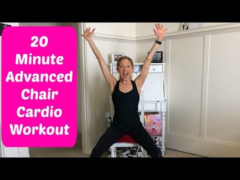 20-Minute Advanced Chair Cardio Workout Video You Can Do With A Foot or Ankle Injury