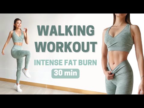 30 MIN WALKING CARDIO WORKOUT | Intense Full Body Fat Burn at Home ~ Emi