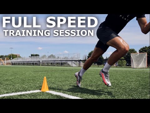 Full Speed Training Session | Training Drills To Improve Speed & Acceleration For Football