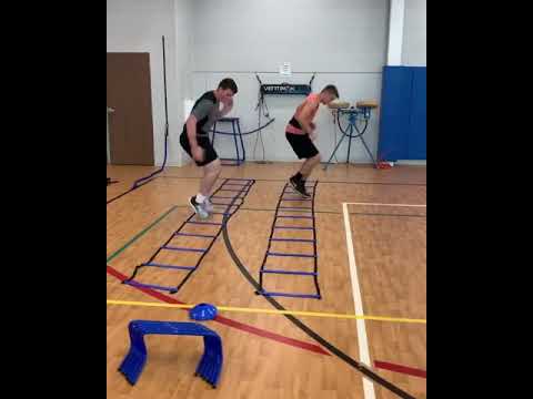 Speed Drills with resistance Acceleration Speed Cord and agility ladder