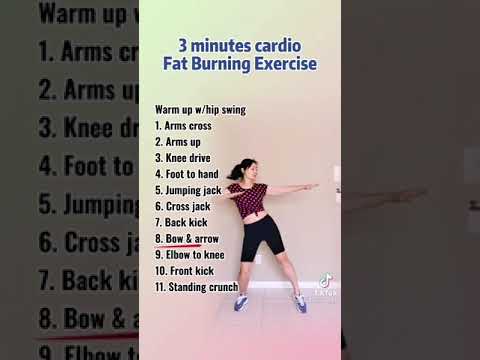 3 minutes cardio fat burning  exercise