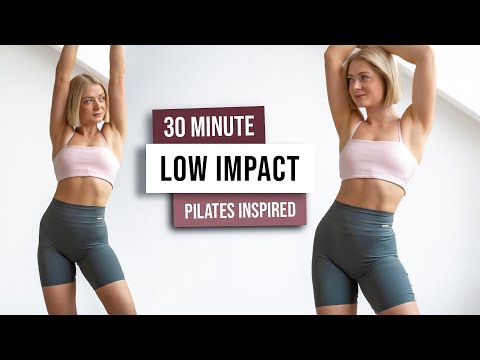 30 MIN PILATES INSPIRED Low Impact Full Body Workout – No Equipment, Follow Along Style