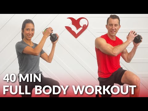 Dumbbell Full Body Workout at Home Strength Training – 40 Minute Total Body Workout with Weights
