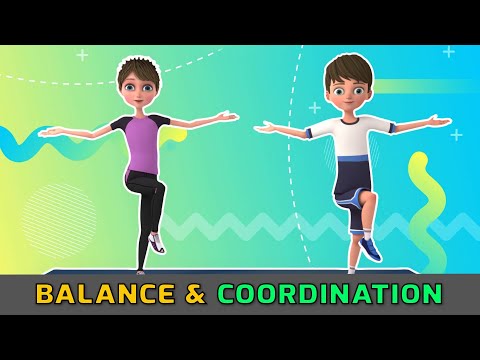 UNILATERAL EXERCISES FOR KIDS: BALANCE & COORDINATION | Kids Exercise