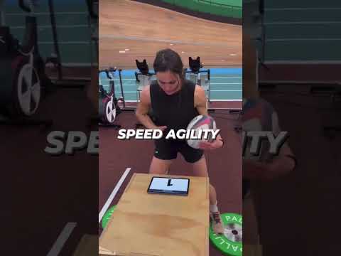 Pro rugby player Camille Grassineau working on speed and agility with the SwitchedOn app 🏉🧠💪