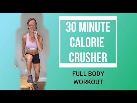 30 MINUTE CALORIE CRUSHING FULL BODY WORKOUT | CARDIO AND STRENGTH | WITH DUMBBELLS | AT HOME