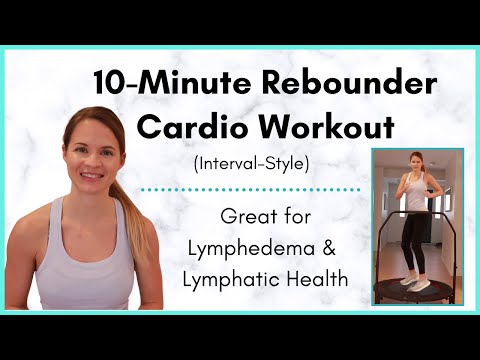 Rebounder Workout – A 10 minute, Interval Cardio Routine Great for Lymphatic Drainage