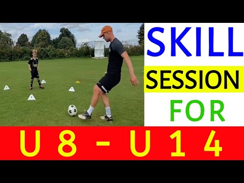 5 Skill Training DRILLS For U8-U14 | Football Complete Practice Sessions#myrsports #footballtraining