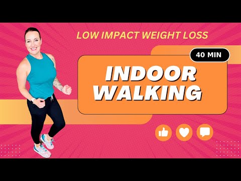 WALKING WEIGHT LOSS: 40 Min Walking Workout, Indoor Walking Workout, Low Impact Walking & Cardio