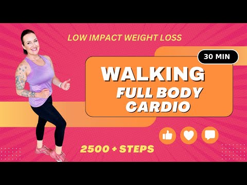 WALKING FOR WEIGHT LOSS:  30 Minute Walking Workout, Indoor Walking Workout, Low Impact Walking