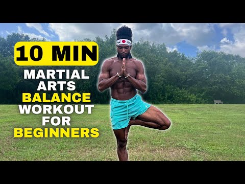 10 Min Martial Arts Balance Workout For Beginners | Easy Balance Exercises