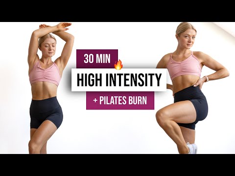 30 MIN HIIT x PILATES BURN Workout – No Equipment Home Workout, No Talking, No Repeats