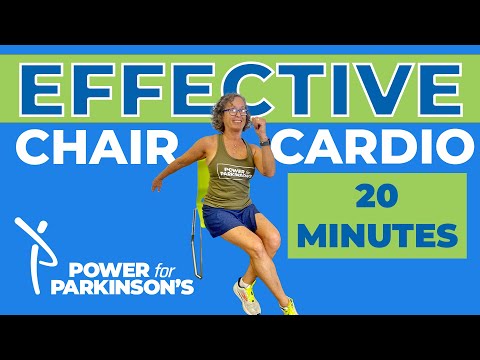 20 Minute Seated Cardio Workout. Parkinson's Strength & Balance Class with Debbie