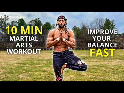 Improve Your Balance FAST | 10 Min Martial Arts Workout (Follow Along)