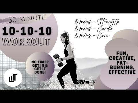 30 Minute Killer HIIT Workout |  Strength, Cardio and Core – NO Repeats | Git LIIT with Amy
