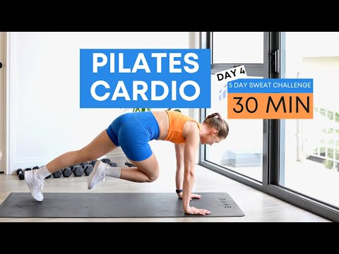 💦30MIN PILATES CARDIO💦 | Burn 200 + calories | Day 4 sweat challenge