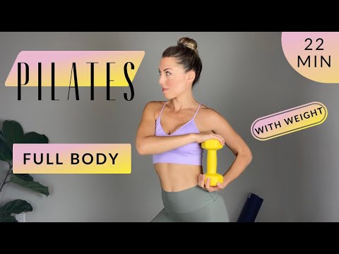 🔥22 Min Ultimate Weighted Pilates Workout: Tone & Sculpt Full Body! 🔥