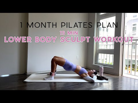 Day 8 – 1 Month Pilates Plan // 15MIN Lean & Toned Legs & Booty // no repeats